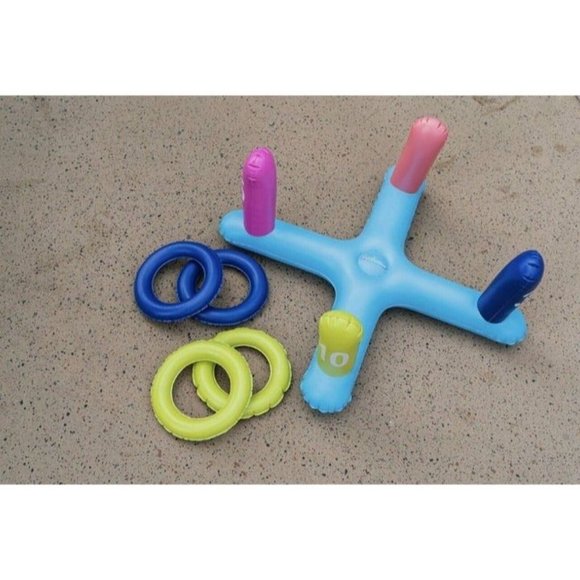 PoolCandy Inflatable Ring Toss 7.7" Length x 1.75" Width x 10.2" Height $34 - Picture 3 of 7